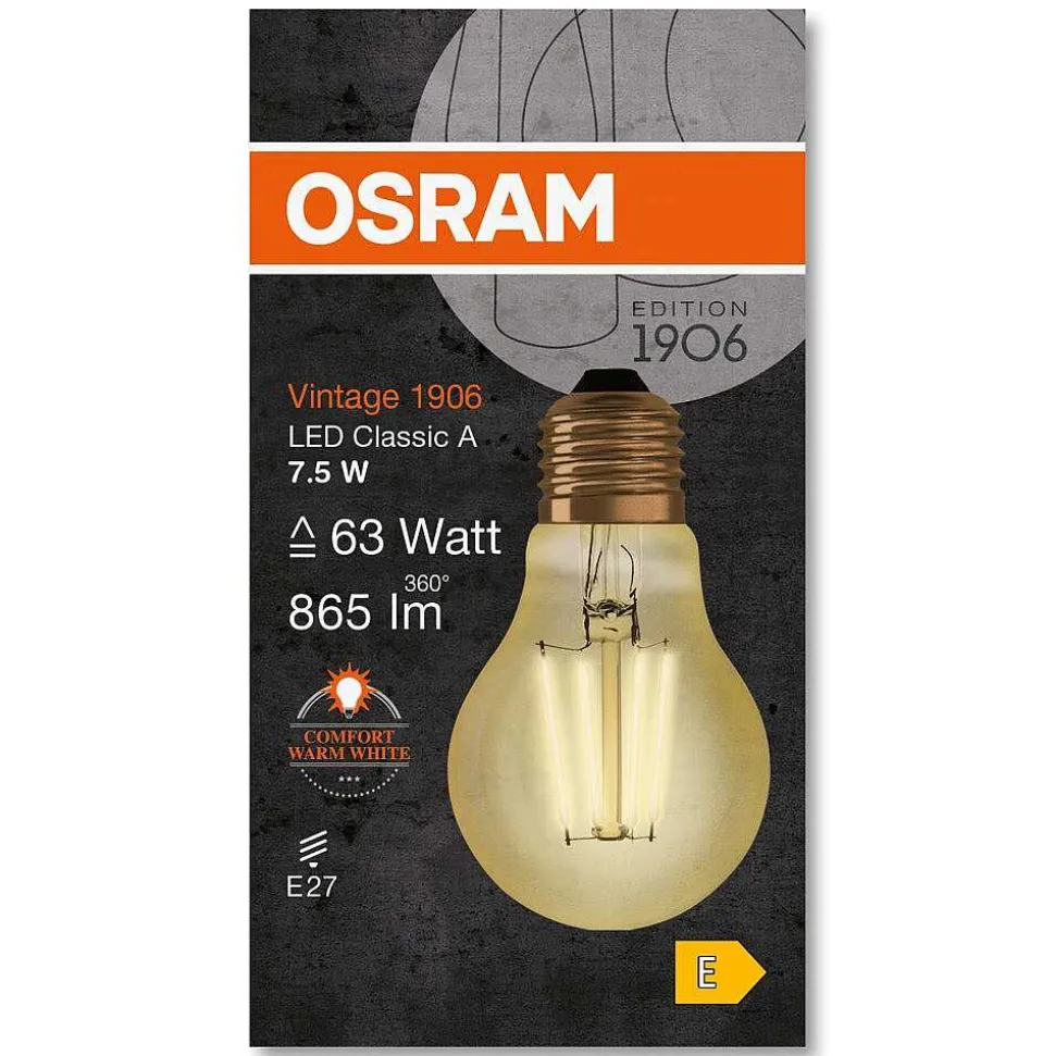 Osram Vintage 1906® Led E27 7,5 Watt 2400 Kelvin 865 Lumen