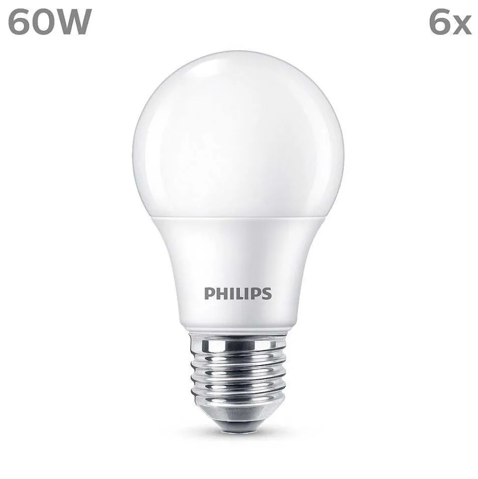 Philips Classic 6Er Set Led E27 8 Watt 2700 Kelvin 806 Lumen