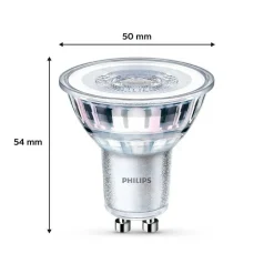 Philips Classic Lot De 2 Led Gu10 4,6 Watt 2700 Kelvin 355 Lumen