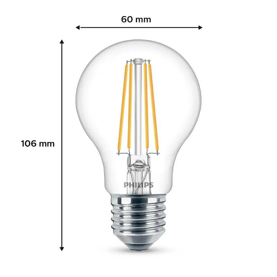 Philips Classic Lot De 2 Led E27 7 Watt 4000 Kelvin 850 Lumen
