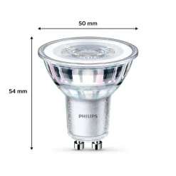 Philips Classic Lot De 6 Led Gu10 3,5 Watt 2700 Kelvin 255 Lumen