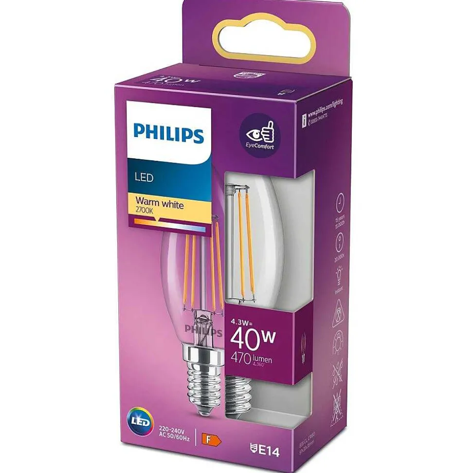 Philips Led E14 4 Watt 2700 Kelvin 470 Lumen