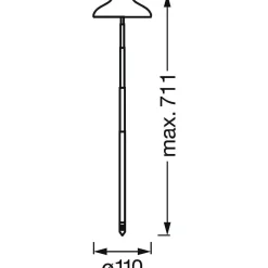 Pieu De Terre Ledvance Indoor Garden Blanc, 1 Lumiere