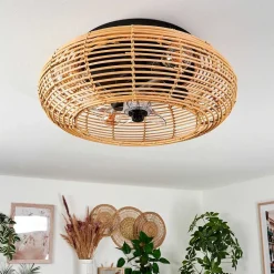 Plafonnier 50 Cm Mulstrand Noir, 4 Lumieres