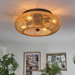 Plafonnier 50 Cm Mulstrand Noir, 4 Lumieres