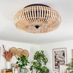 Plafonnier 50 Cm Mulstrand Noir, 4 Lumieres, Telecommandes