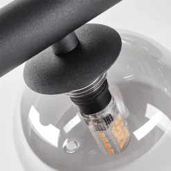 Plafonnier - Verre 10 Cm, 12 Cm, 15 Cm Chehalis Fume, 10 Lumieres