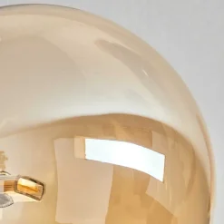 Plafonnier - Verre Chehalis Ambre, Fume, 6 Lumieres