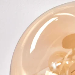 Plafonnier - Verre Chehalis Ambre, 4 Lumieres