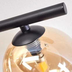 Plafonnier - Verre Chehalis Ambre, 4 Lumieres