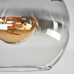 Plafonnier - Verre Montgomery Ecru, Noir, 1 Lumiere