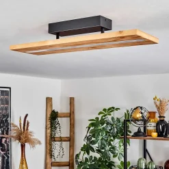 Plafonnier Adak Led Noir, 1 Lumiere