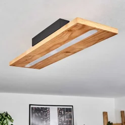 Plafonnier Adak Led Noir, 1 Lumiere