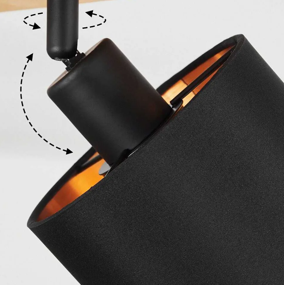 Plafonnier Alsen Brun, Noir, 2 Lumieres