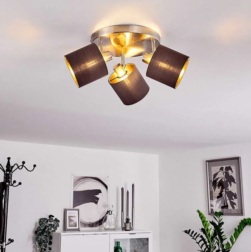 Plafonnier Alsen Nickel Mat, 3 Lumieres