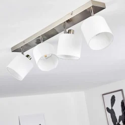 Plafonnier Alsen Nickel Mat, 4 Lumieres