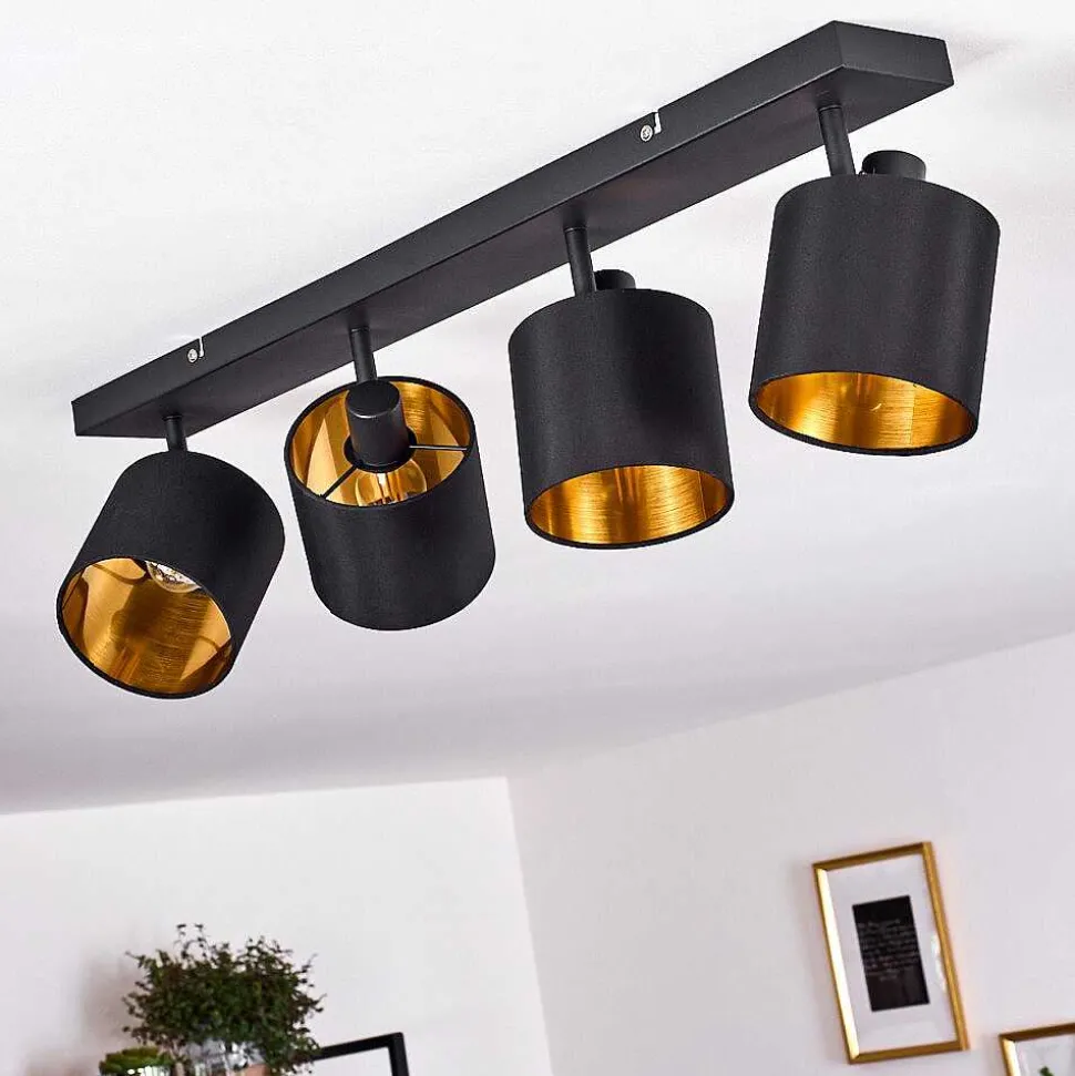 Plafonnier Alsen Noir, 4 Lumieres