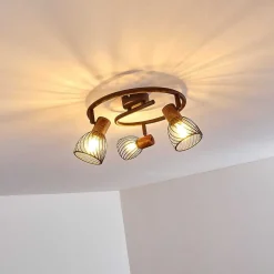 Plafonnier Arjen Rouille, 3 Lumieres