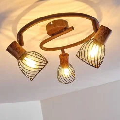 Plafonnier Arjen Rouille, 3 Lumieres