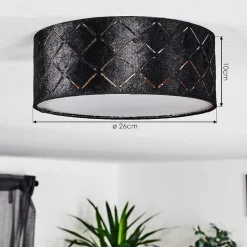 Plafonnier Arnoya Cuivre, Noir, 1 Lumiere