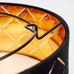 Plafonnier Arnoya Cuivre, Noir, 1 Lumiere