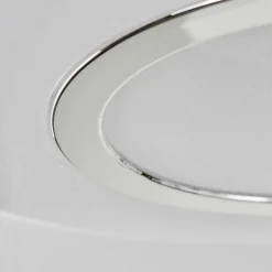 Plafonnier Auxerre Led Blanc, 2 Lumieres, Telecommandes, Changeur De Couleurs