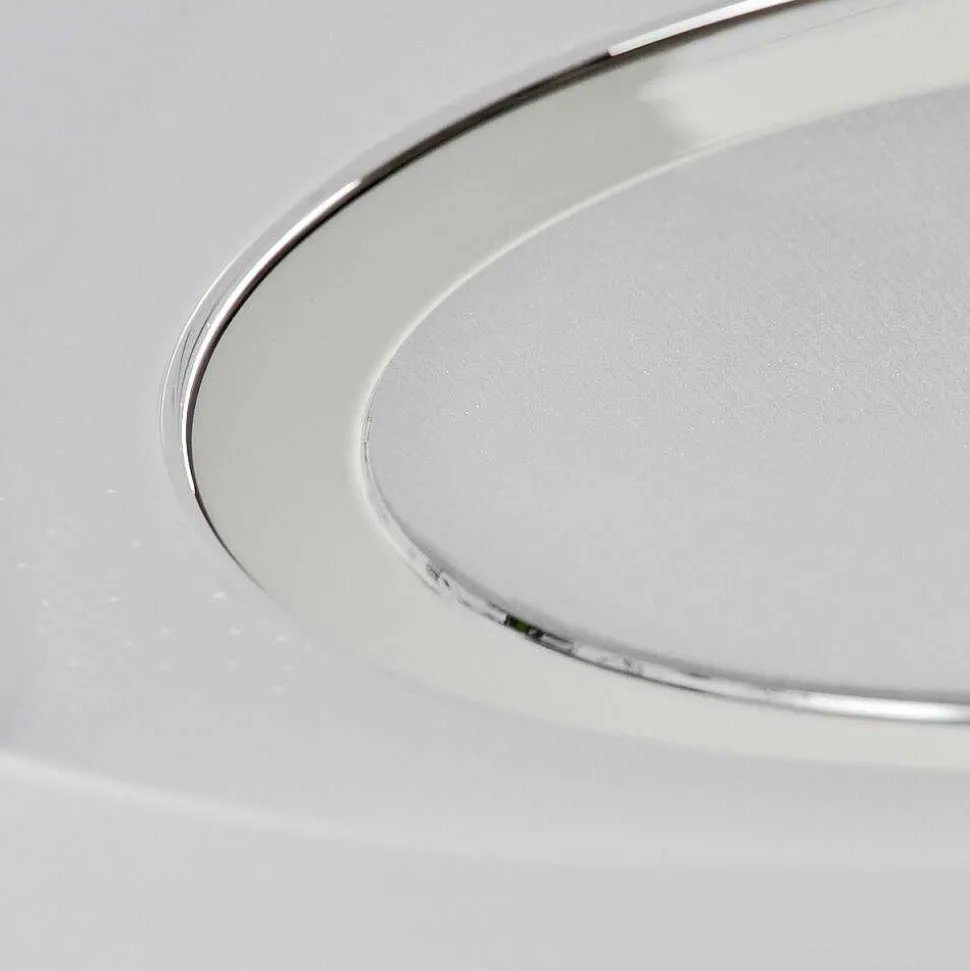 Plafonnier Auxerre Led Blanc, 2 Lumieres, Telecommandes, Changeur De Couleurs