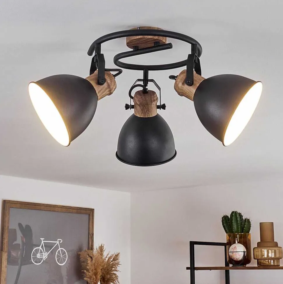 Plafonnier Banjul Noir, 3 Lumieres