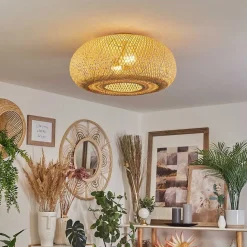 Plafonnier Bauro Ecru, 2 Lumieres