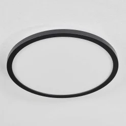 Plafonnier Boyero Led Noir, 2 Lumieres, Telecommandes, Changeur De Couleurs