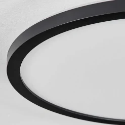 Plafonnier Boyero Led Noir, 2 Lumieres, Telecommandes, Changeur De Couleurs