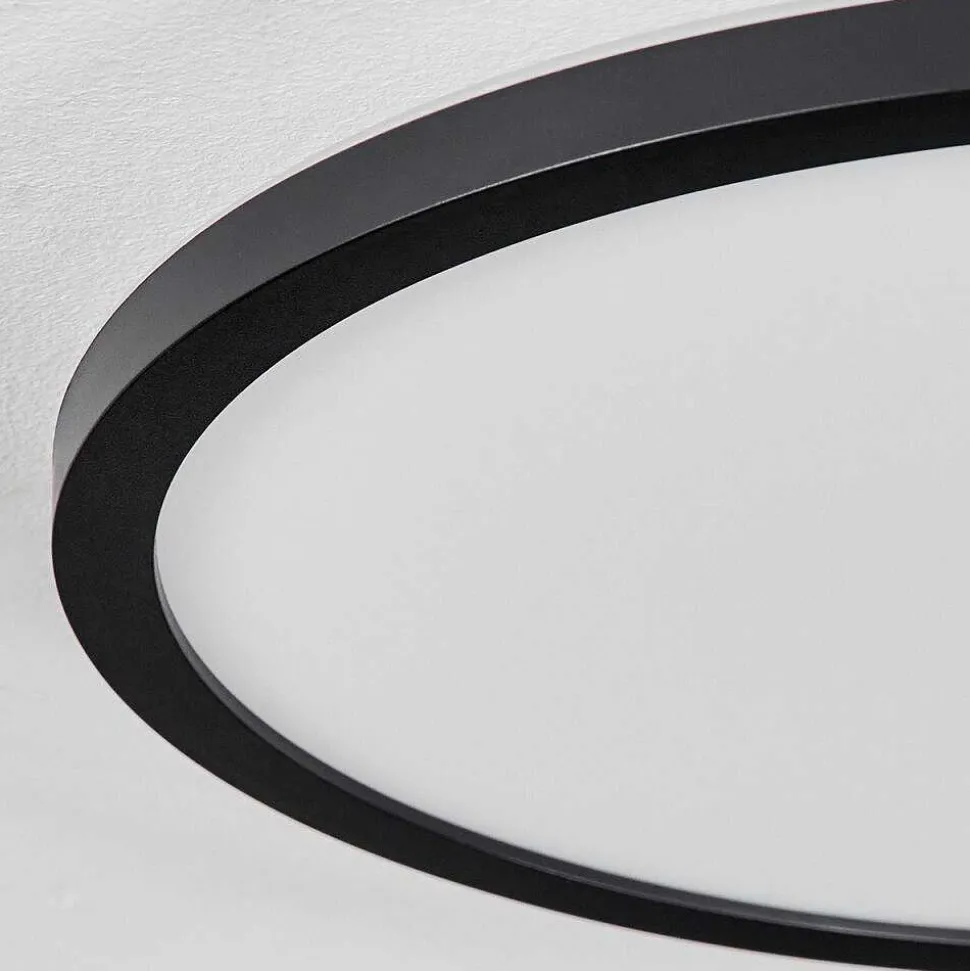 Plafonnier Boyero Led Noir, 2 Lumieres, Telecommandes, Changeur De Couleurs