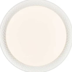 Plafonnier Brilliant Burlie Led Blanc, 1 Lumiere, Telecommandes, Changeur De Couleurs