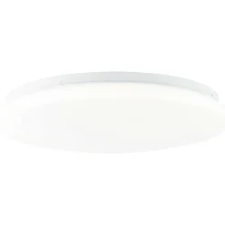 Plafonnier Brilliant Heddy Led Blanc, 1 Lumiere, Telecommandes, Changeur De Couleurs