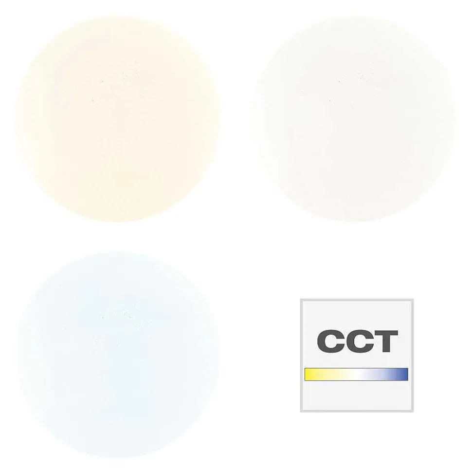 Plafonnier Brilliant Heddy Led Blanc, 1 Lumiere, Telecommandes, Changeur De Couleurs