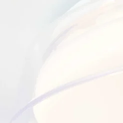 Plafonnier Brilliant Leanna Led Blanc, 1 Lumiere, Telecommandes, Changeur De Couleurs