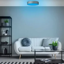 Plafonnier Brilliant Penley Led Blanc, 1 Lumiere, Telecommandes