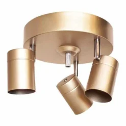 Plafonnier By Rydens Correct Cuivre, 3 Lumieres