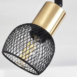 Plafonnier Cairns Vieux Laiton, Noir, 2 Lumieres