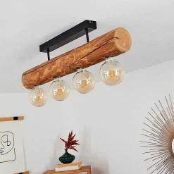 Plafonnier Canedo Noir, 4 Lumieres