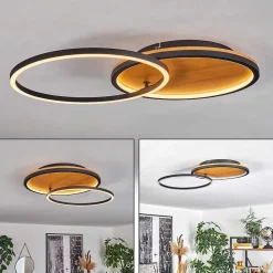 Plafonnier Cardozo Led Ecru, Noir, 1 Lumiere