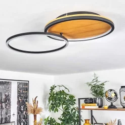 Plafonnier Cardozo Led Ecru, Noir, 1 Lumiere