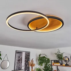 Plafonnier Cardozo Led Ecru, Noir, 1 Lumiere