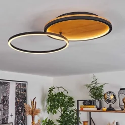 Plafonnier Cardozo Led Ecru, Noir, 1 Lumiere