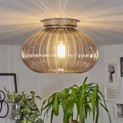 Plafonnier Chapal Nickel Mat, 1 Lumiere