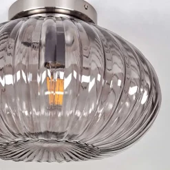 Plafonnier Chapal Nickel Mat, 1 Lumiere