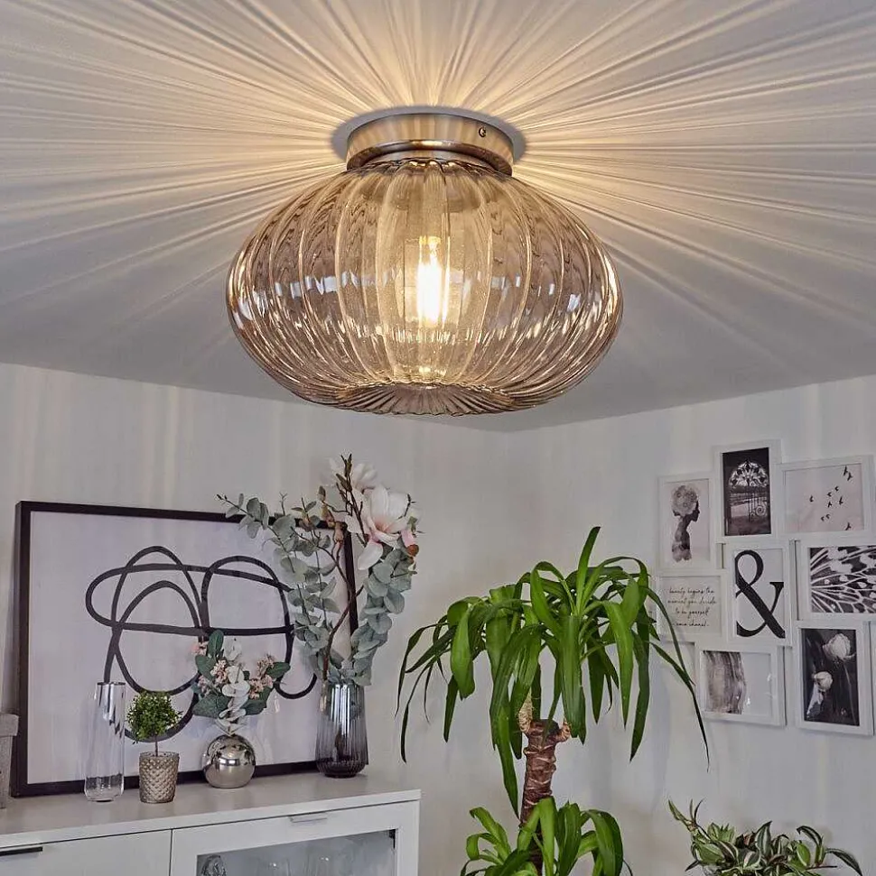 Plafonnier Chapal Nickel Mat, 1 Lumiere