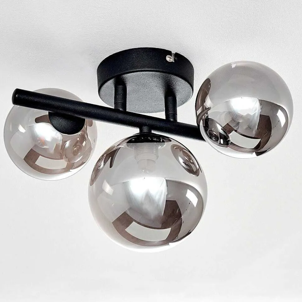 Plafonnier Chariton Noir, 3 Lumieres