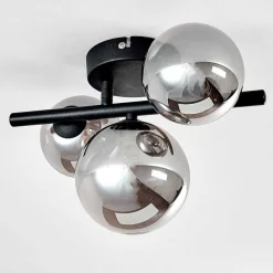 Plafonnier Chariton Noir, 3 Lumieres
