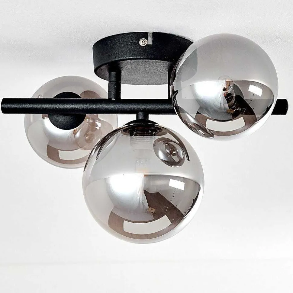 Plafonnier Chariton Noir, 3 Lumieres